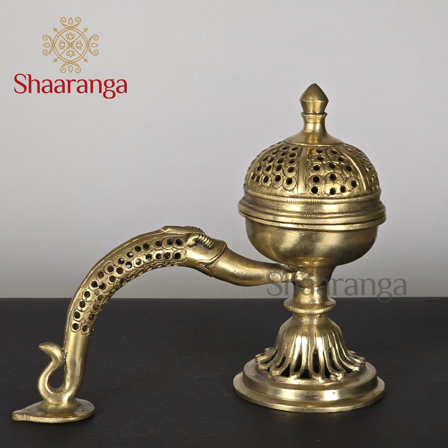 8 Inches Brass Dhoop Burner