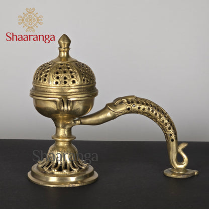 8 Inches Brass Dhoop Burner