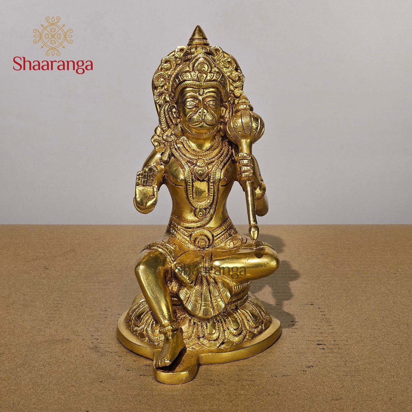7 Inches Brass Hanuman