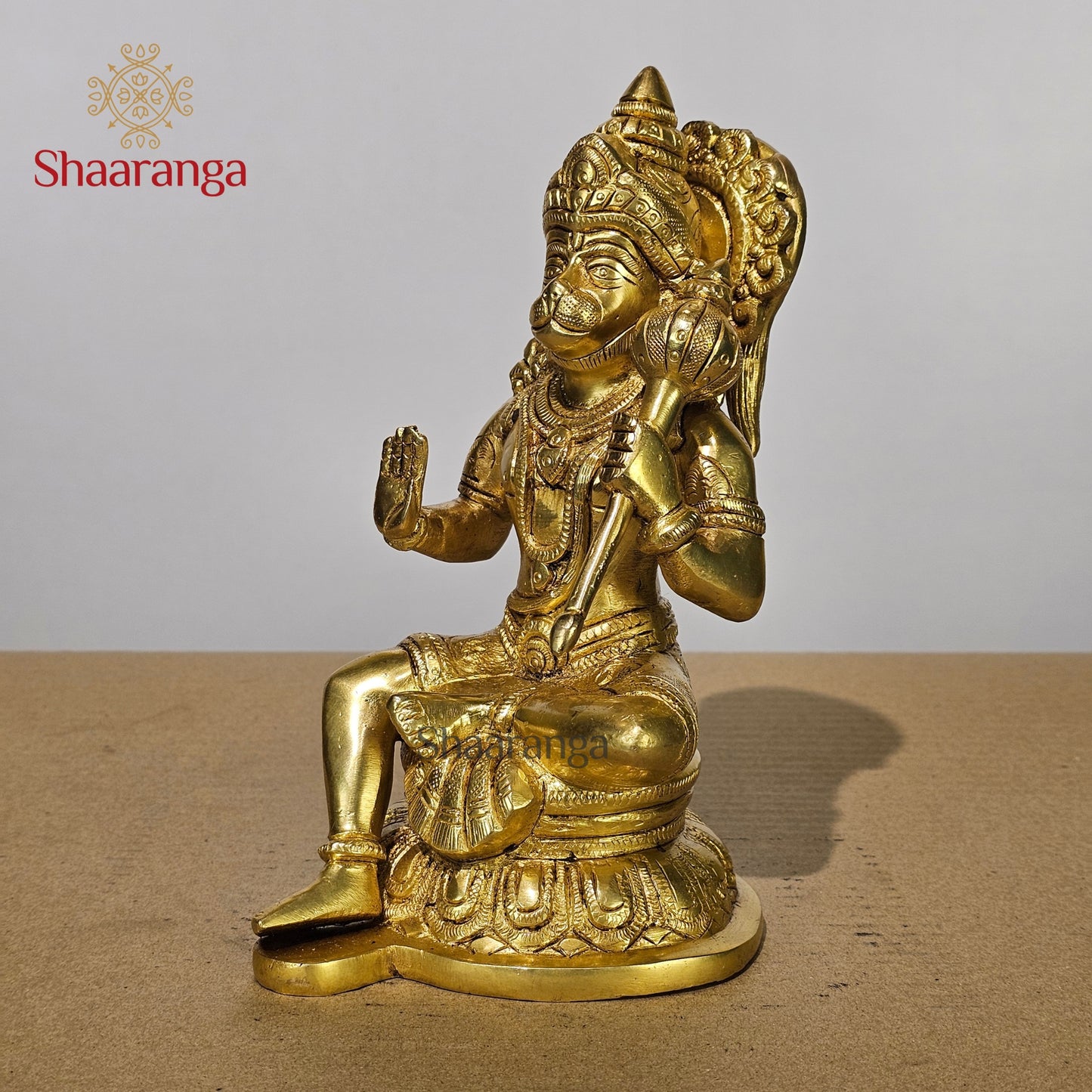 7 Inches Brass Hanuman