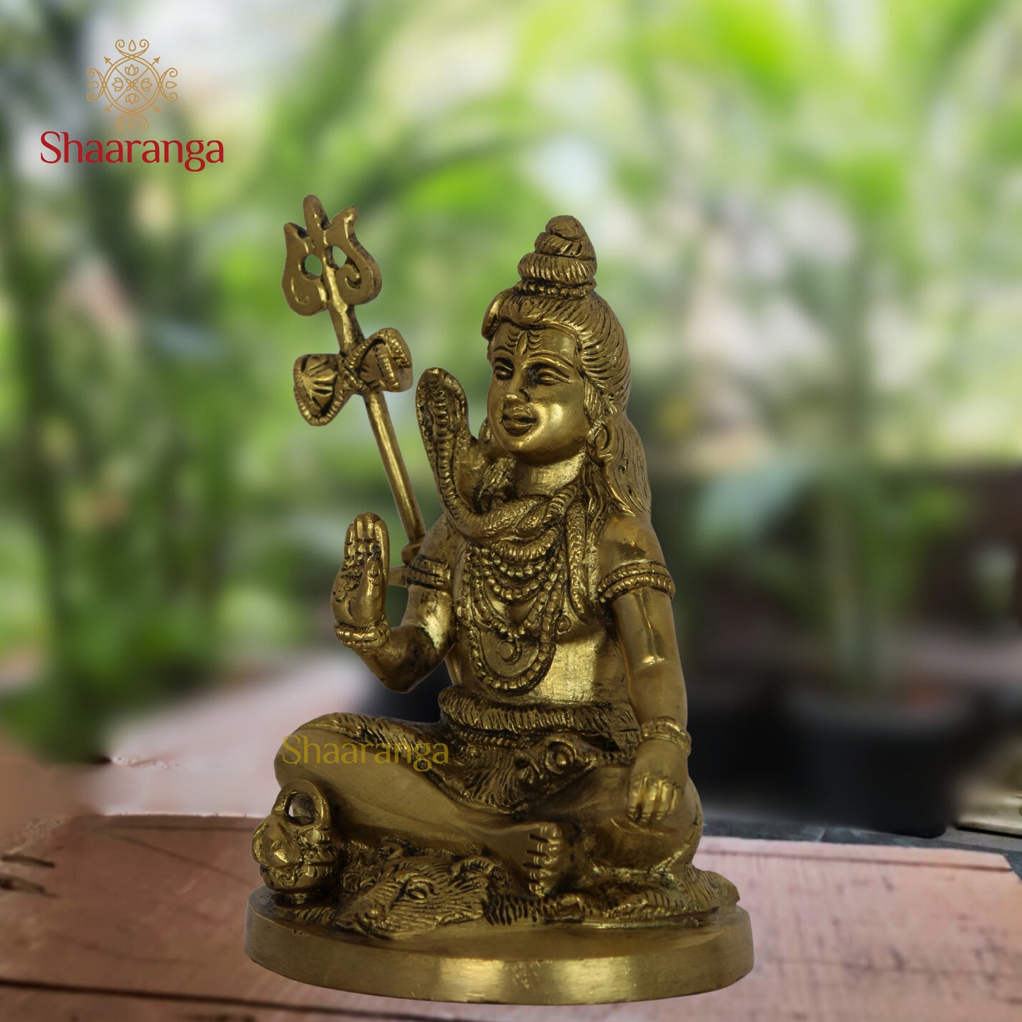 6 Inches Brass Shiva Sitting Base WG