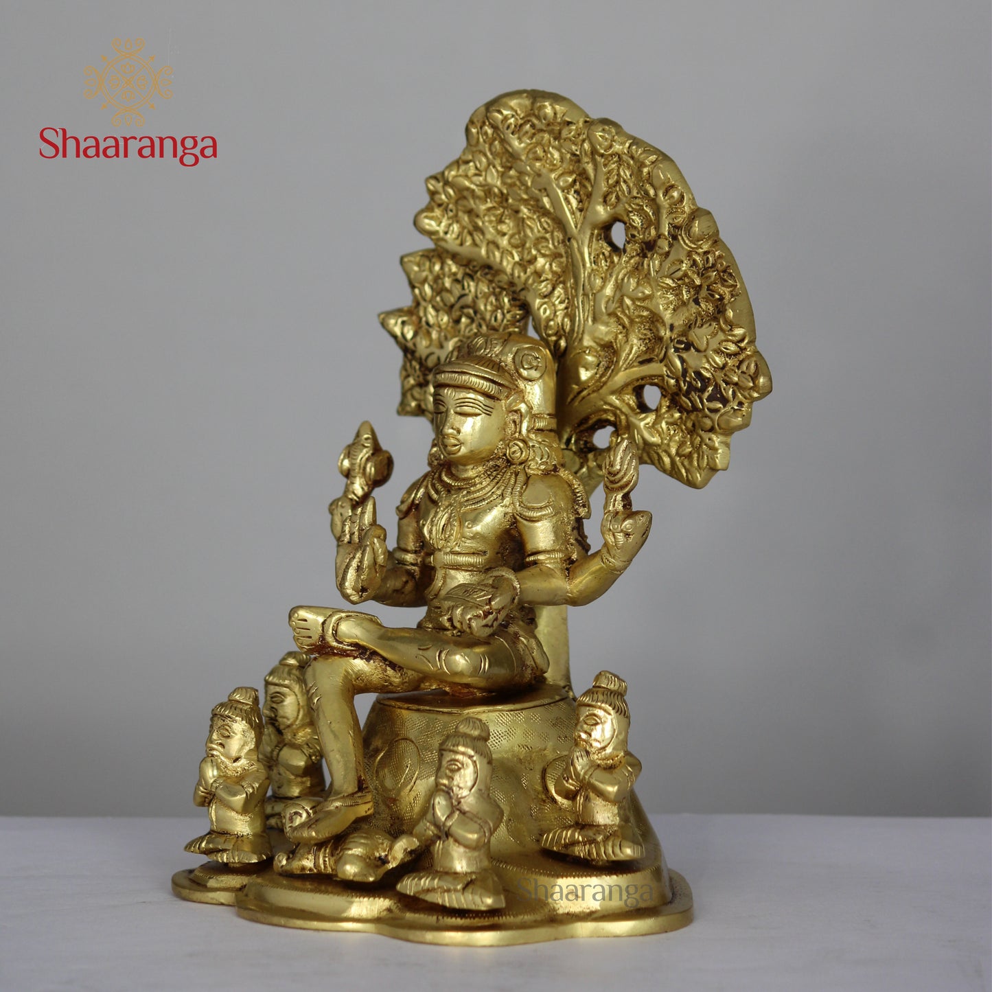 7 Inches Brass Dhakshina Murthi