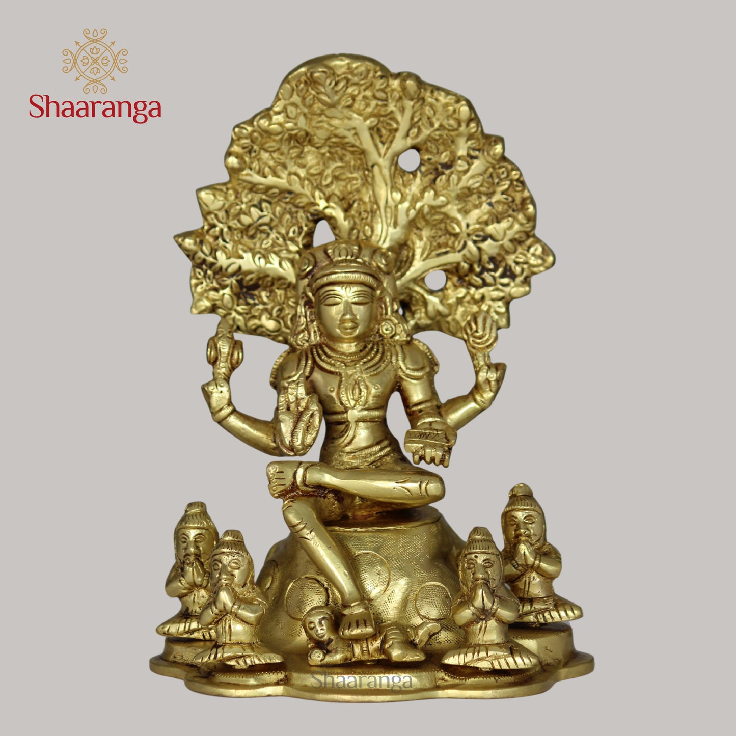 7 Inches Brass Dhakshina Murthi