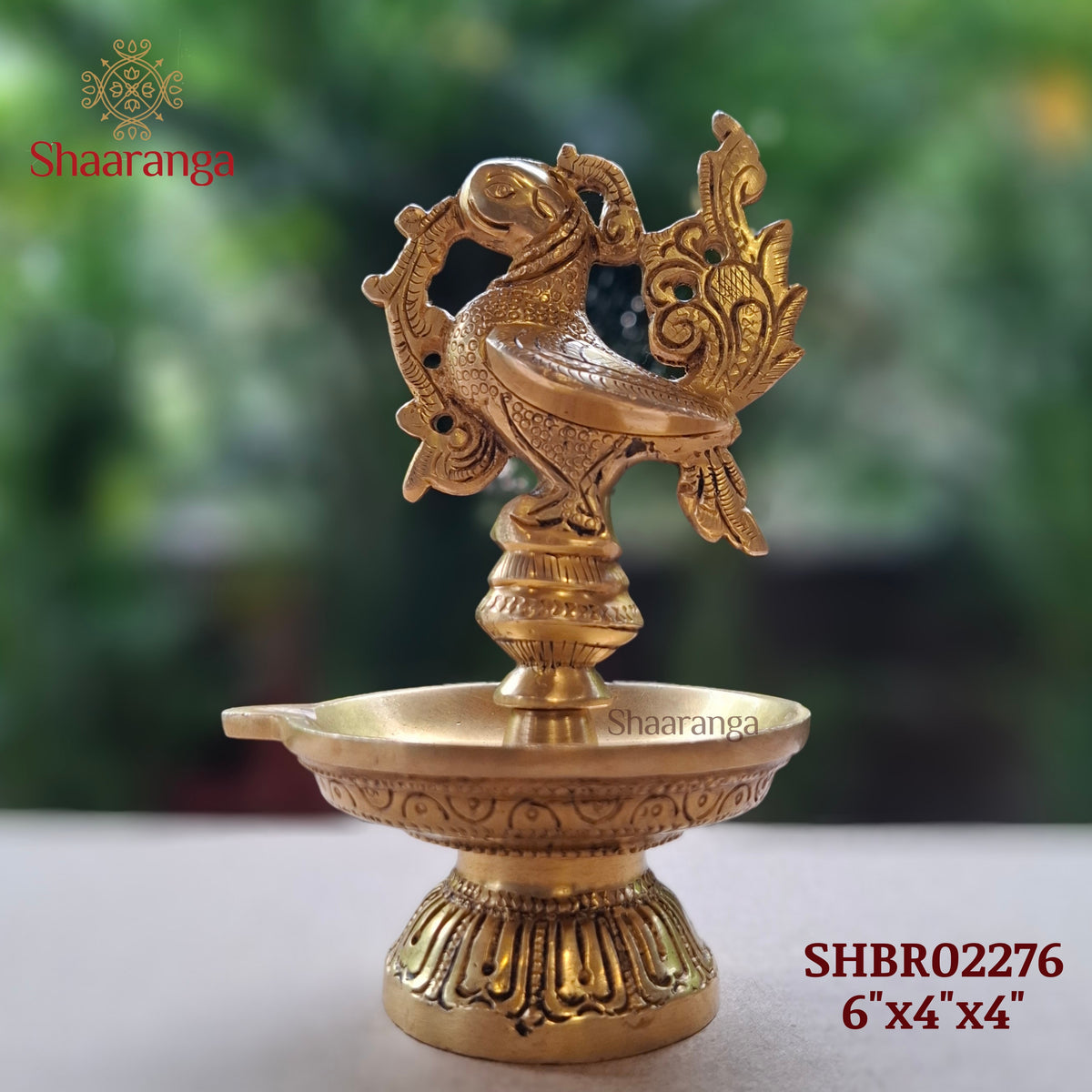 6 Inches Brass Sacred Hamsa Bird Diya