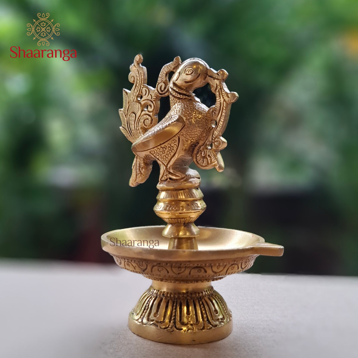 6 Inches Brass Sacred Hamsa Bird Diya