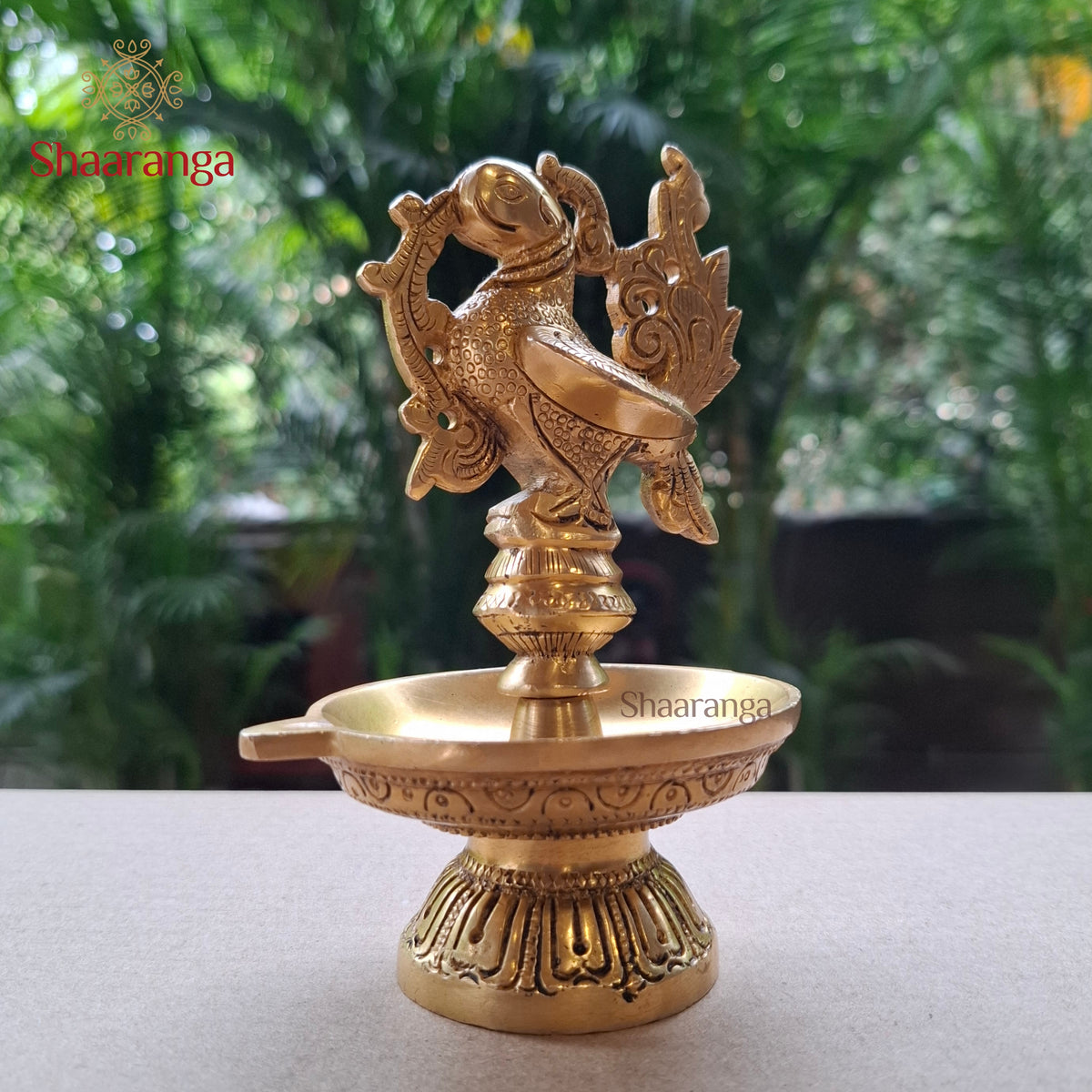 6 Inches Brass Sacred Hamsa Bird Diya