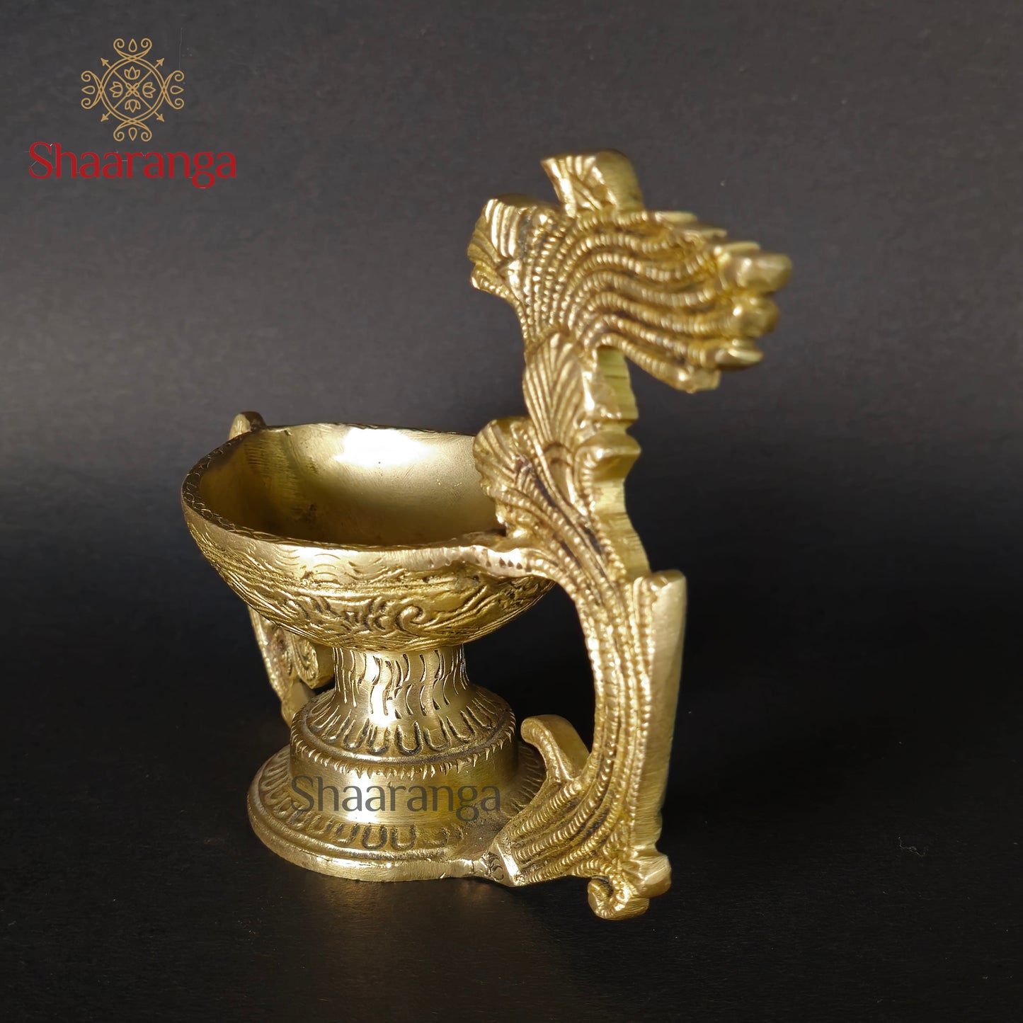 5 Inches Brass Deepam with Handle