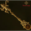 11 Inches Brass Ganesha Top Thirtham Spoon