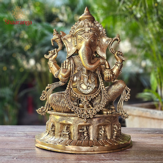20 Inches Brass Astha Vinayaka