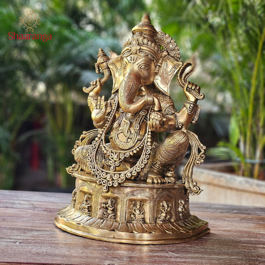 20 Inches Brass Astha Vinayaka