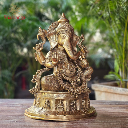 20 Inches Brass Astha Vinayaka