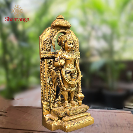 9 Inches Brass Hanuman Standing