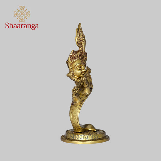 13 Inches Brass Modern Krishna