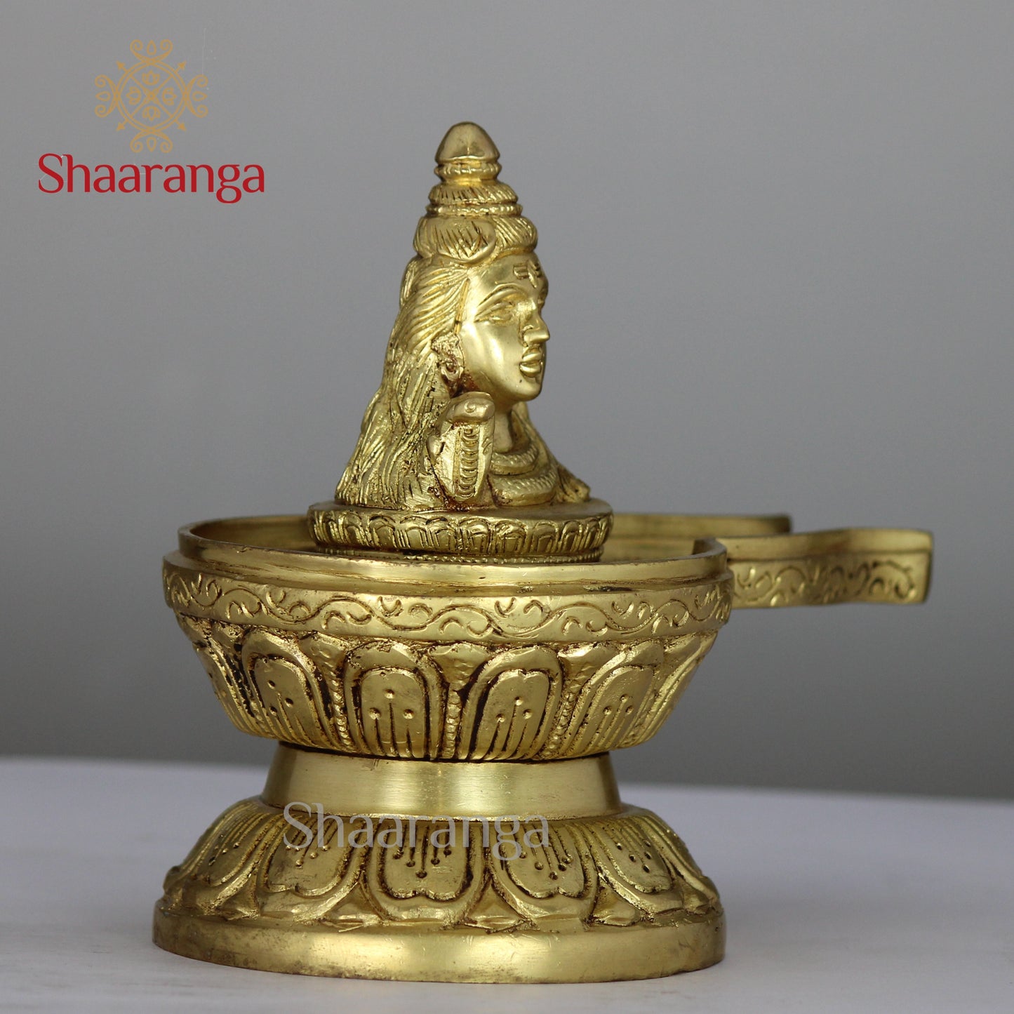 5.5 Inches Brass Shivlingam