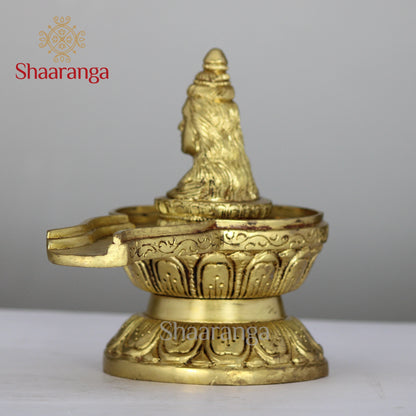 5.5 Inches Brass Shivlingam