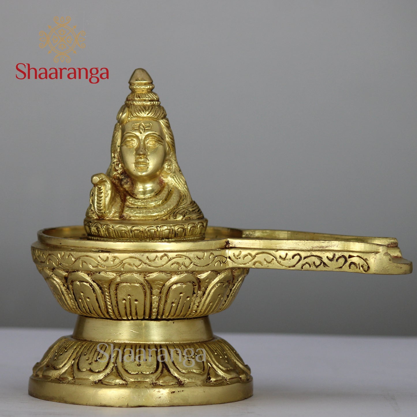 5.5 Inches Brass Shivlingam