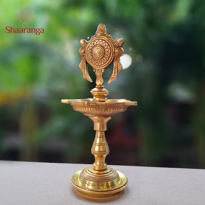 9.5 Inches Brass Chakra Lamp