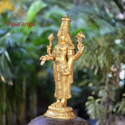 18 Inches Brass Tirumala Venkateshwara Swamy Idol - Balaji