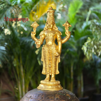 18 Inches Brass Tirumala Venkateshwara Swamy Idol - Balaji