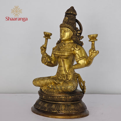 11 Inches Bronze Lakshmi
