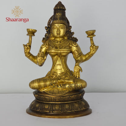 11 Inches Bronze Lakshmi