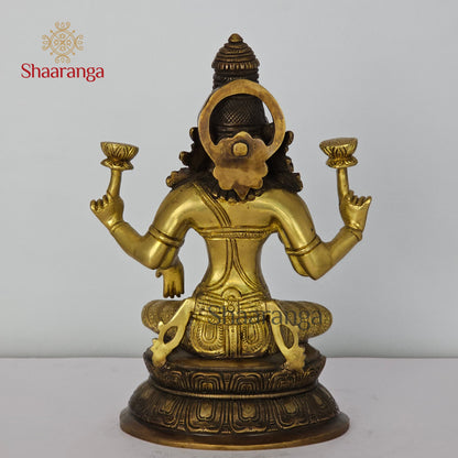 11 Inches Bronze Lakshmi