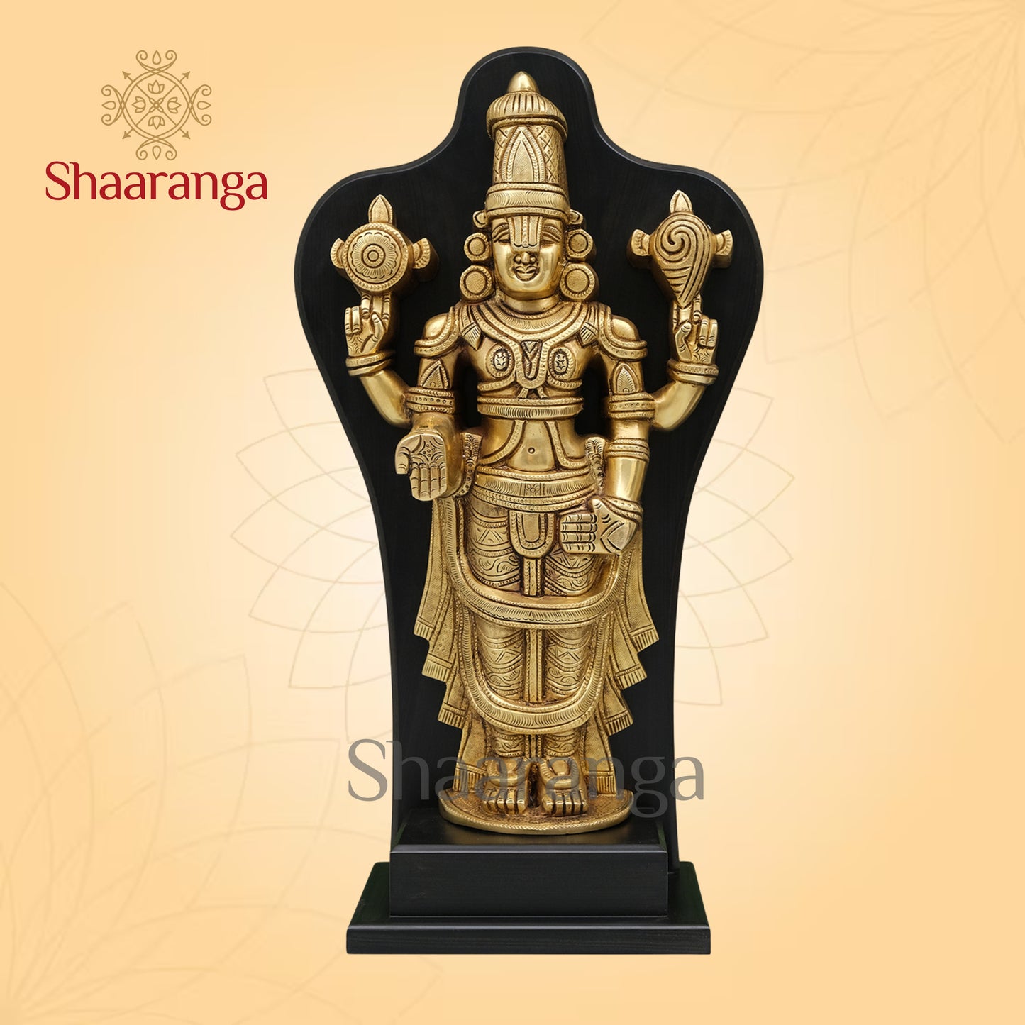 18 Inches Brass Venkateswara Swamy with Frame
