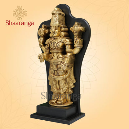 18 Inches Brass Venkateswara Swamy with Frame