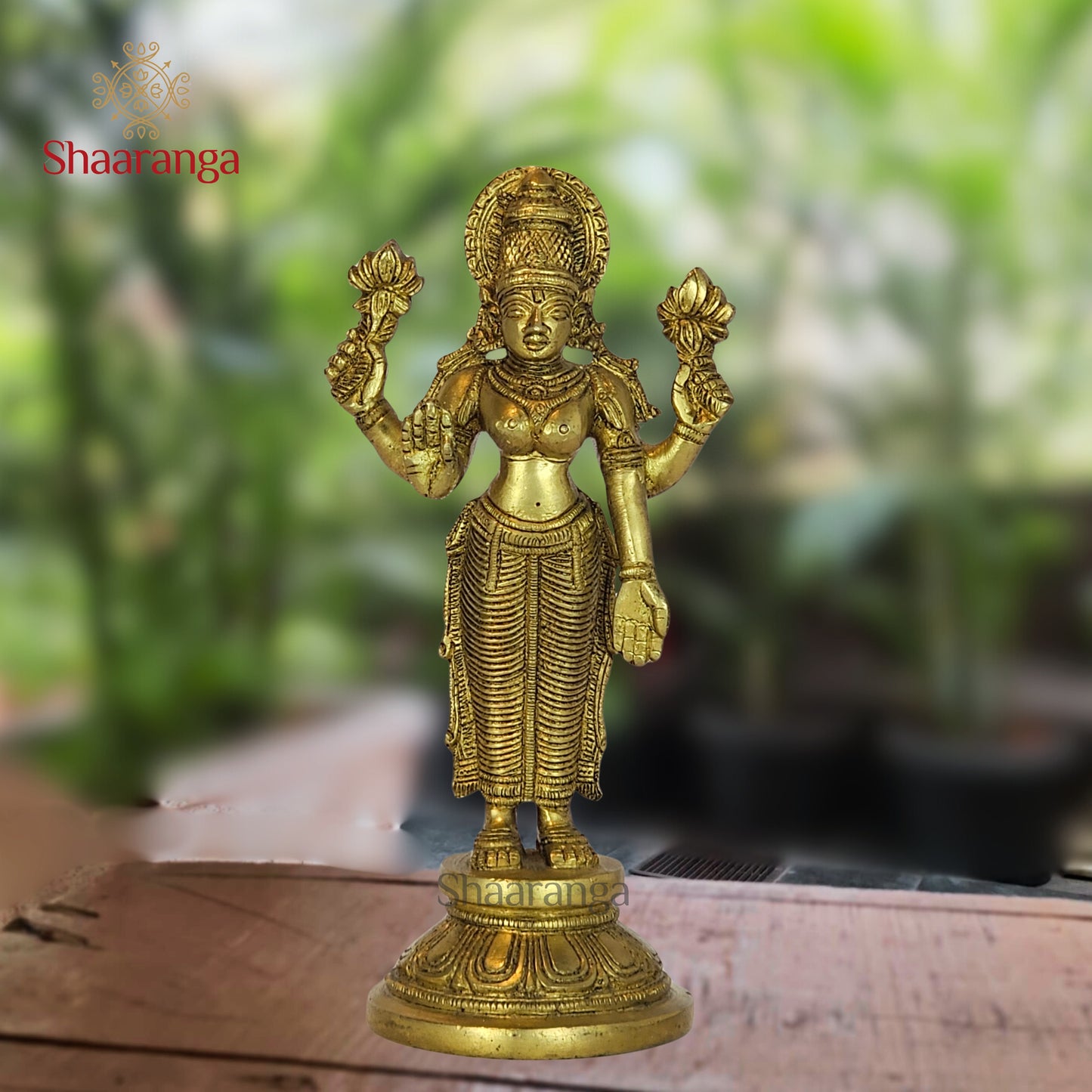 8.5 Inches Brass Lakshmi Standing
