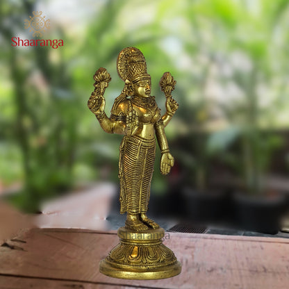 8.5 Inches Brass Lakshmi Standing