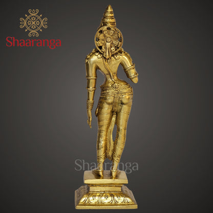 13 Inches Brass Parvati Devi