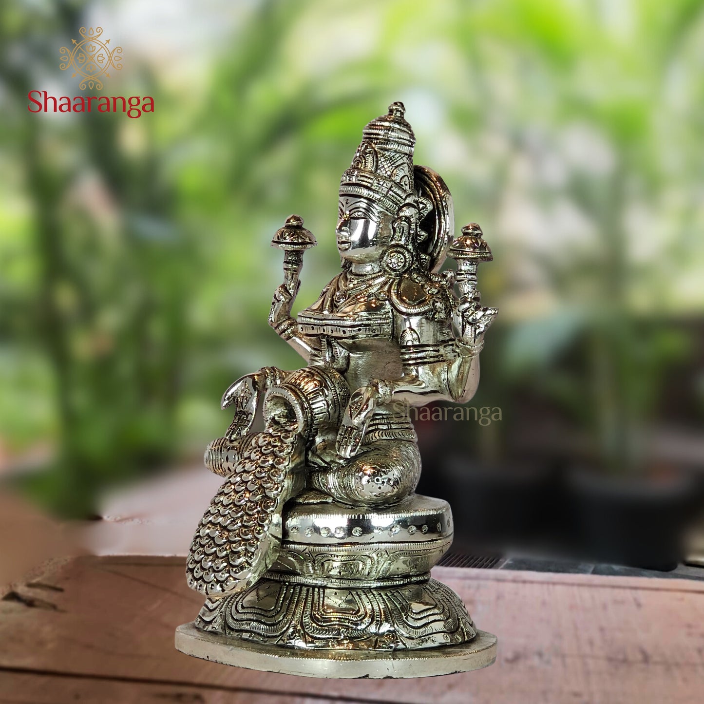 8 Inches Brass Dhan Lakshmi