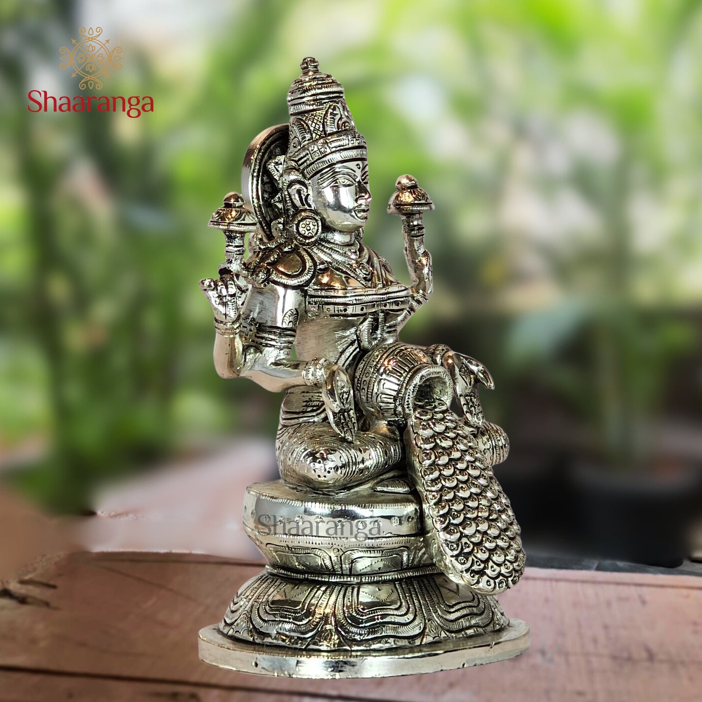 8 Inches Brass Dhan Lakshmi