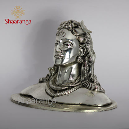 5 Inches Brass Shiva Adi Yogi Statue - Handcrafted Meditation Idol
