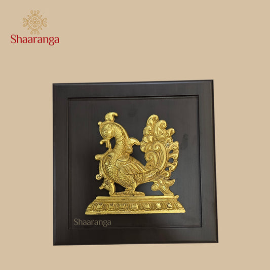 10 Inches Brass Annapakshi with Frame