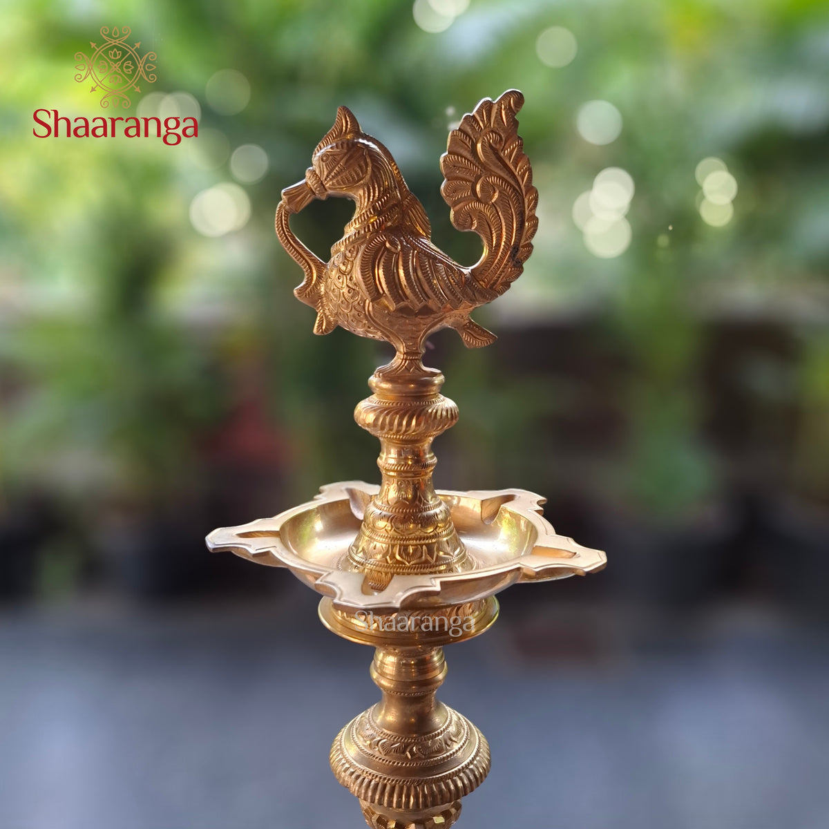 25 Inches Bronze Ornamental Lamp