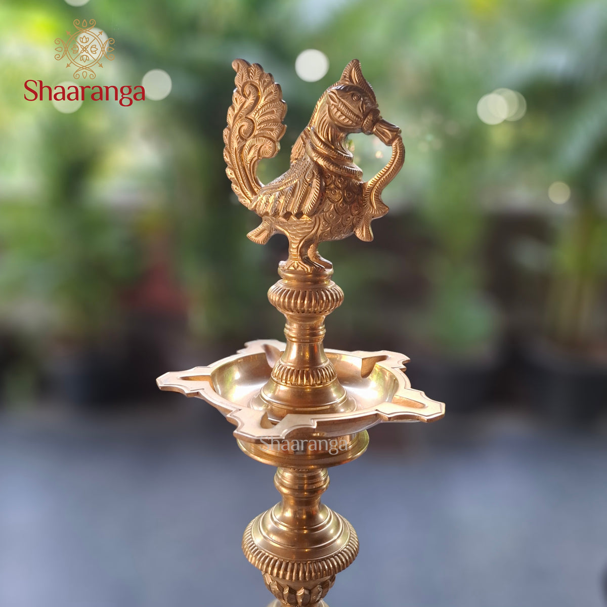26  Inches Bronze Plain Lamp