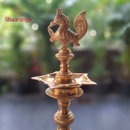 24 Inches Bronze Bird Lamp