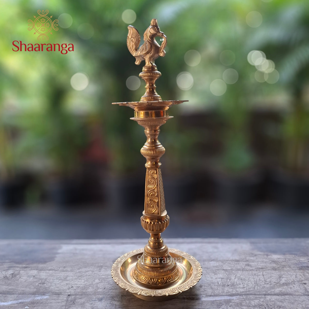 24 Inches Bronze Bird Lamp