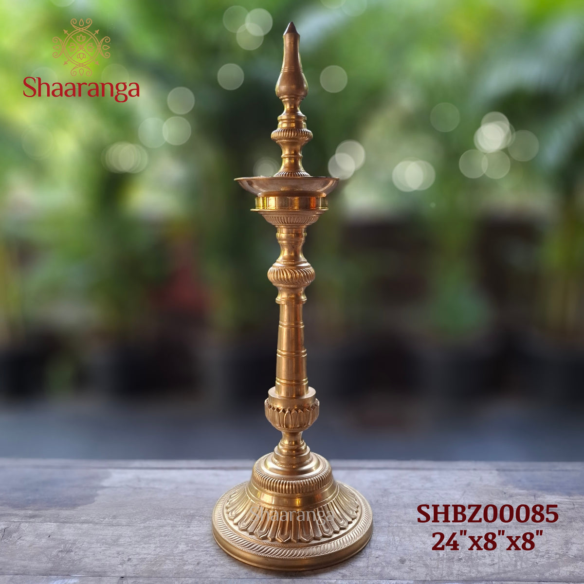 24 Inches Bronze Round Lamp K Top