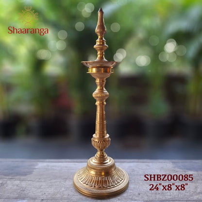24 Inches Bronze Round Lamp K Top