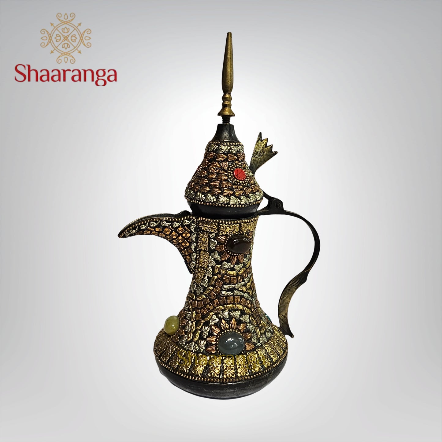 10 Inches Copper Surani with Brass Fitting
