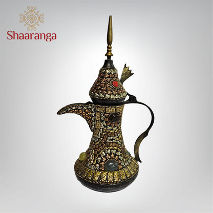 10 Inches Copper Surani with Brass Fitting