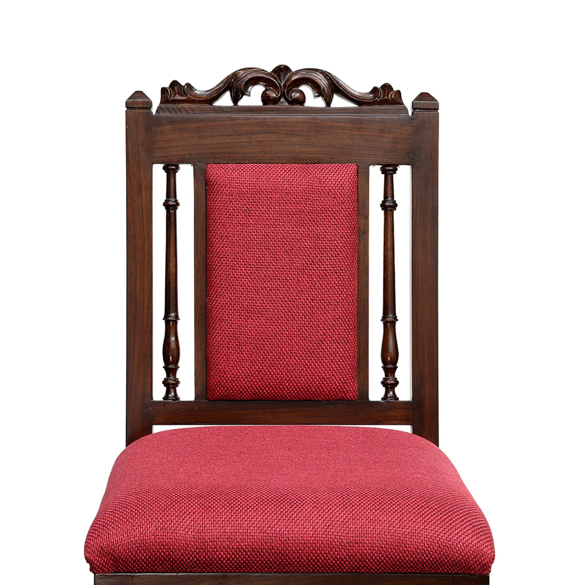 Recto 6 Seater Dining Table in Teakwood with Walnut Finish (66x42x30)