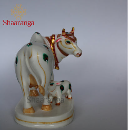 4 Inches Polyresin Cow with Calf