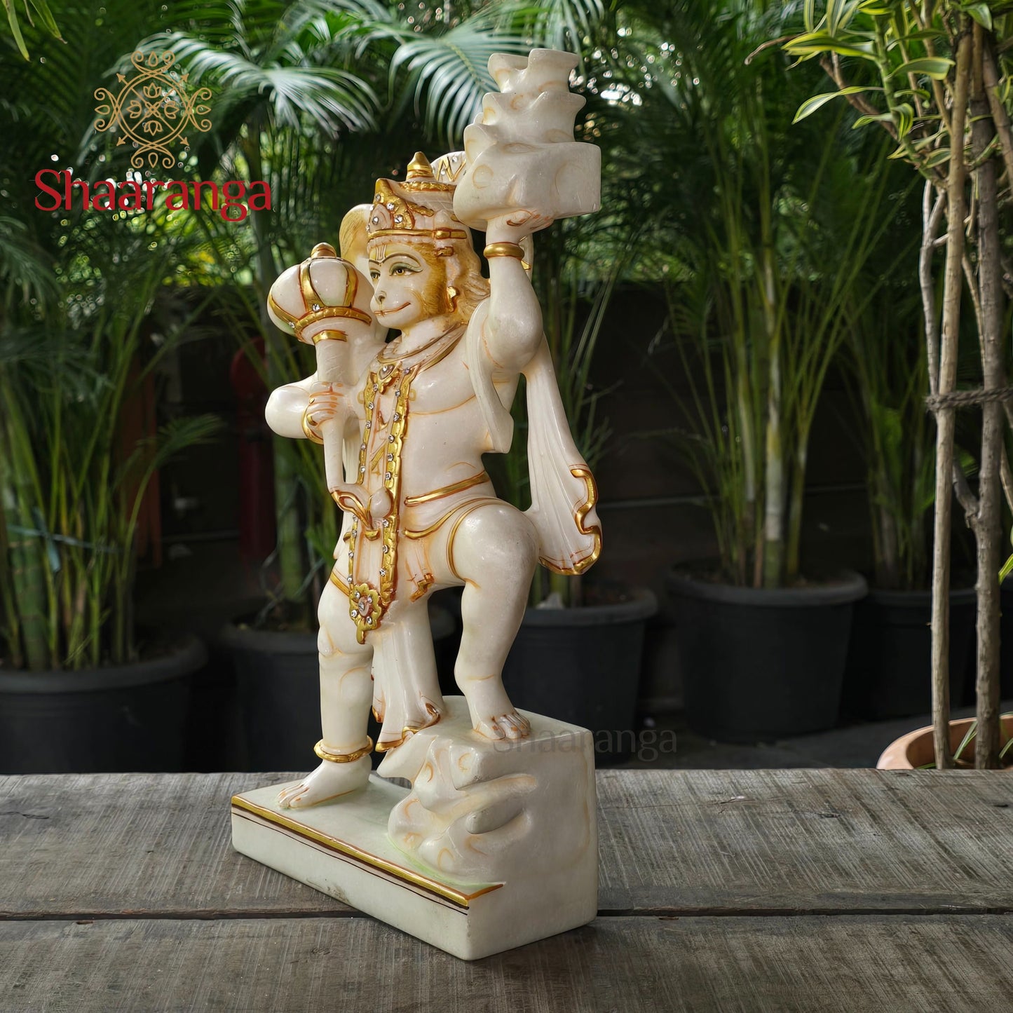 17 Inches Marble Sanjeevani Hanuman Idol