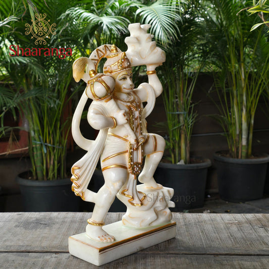 17 Inches Marble Sanjeevani Hanuman Idol