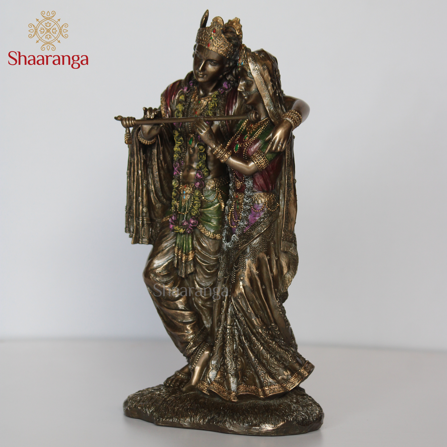 12 Inches Polyresin Radha Krishna Flute