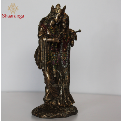 12 Inches Polyresin Radha Krishna Flute