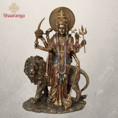 11 Inches Polyresin Durga Devi